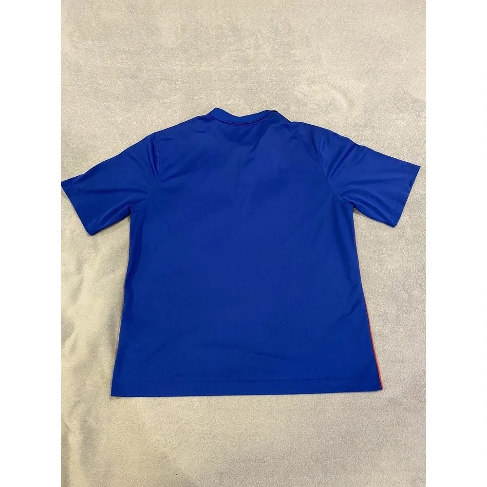 Mens Nike Dri Fit Florida‎ Gators Short Sleeve Golf Polo Shirt Blue XL